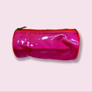 Pink and orange zippered Clarisonic travel case